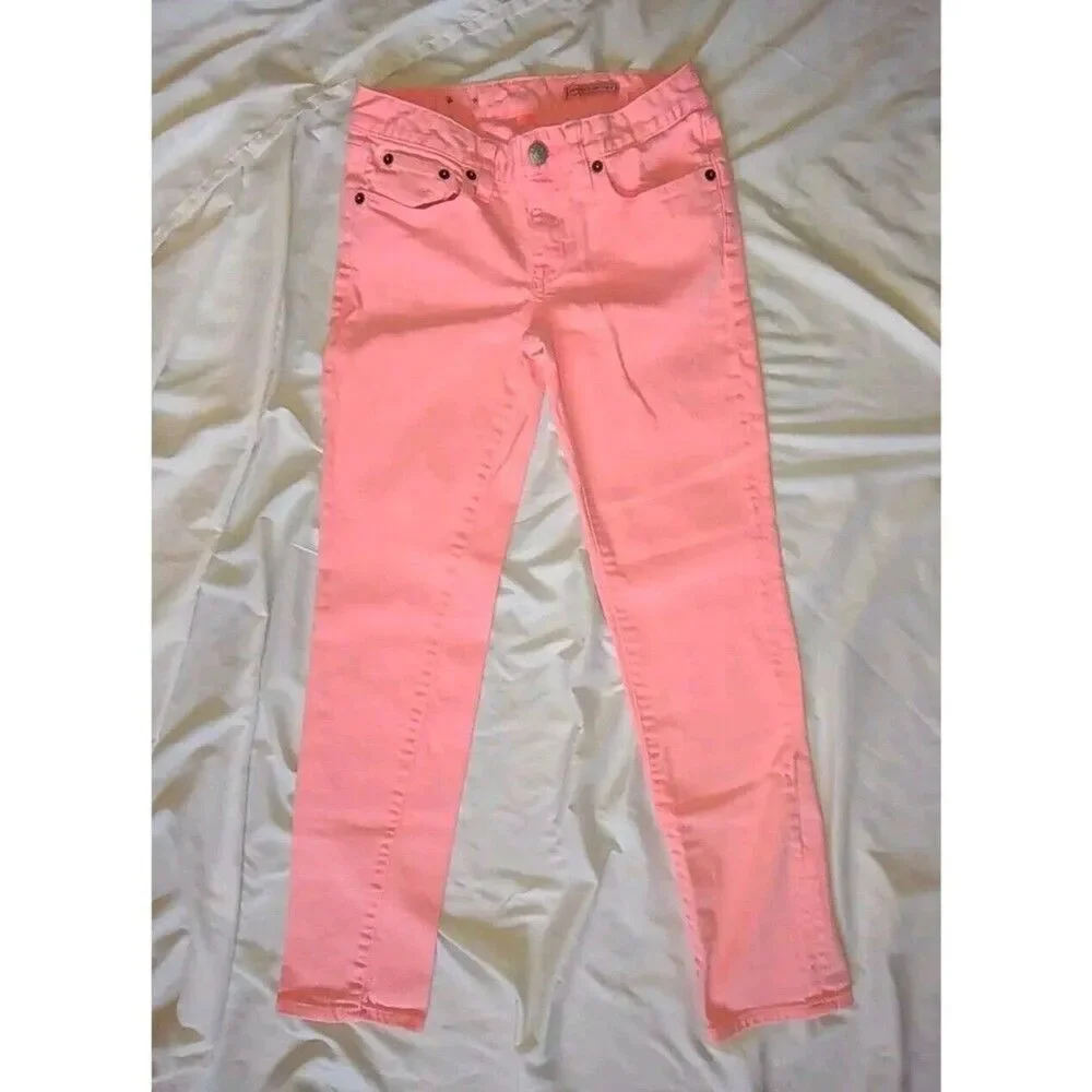 Sz 10 Polo Ralph Lauren Demin Jean Pants BIG Pony Embroidered Slim Fit